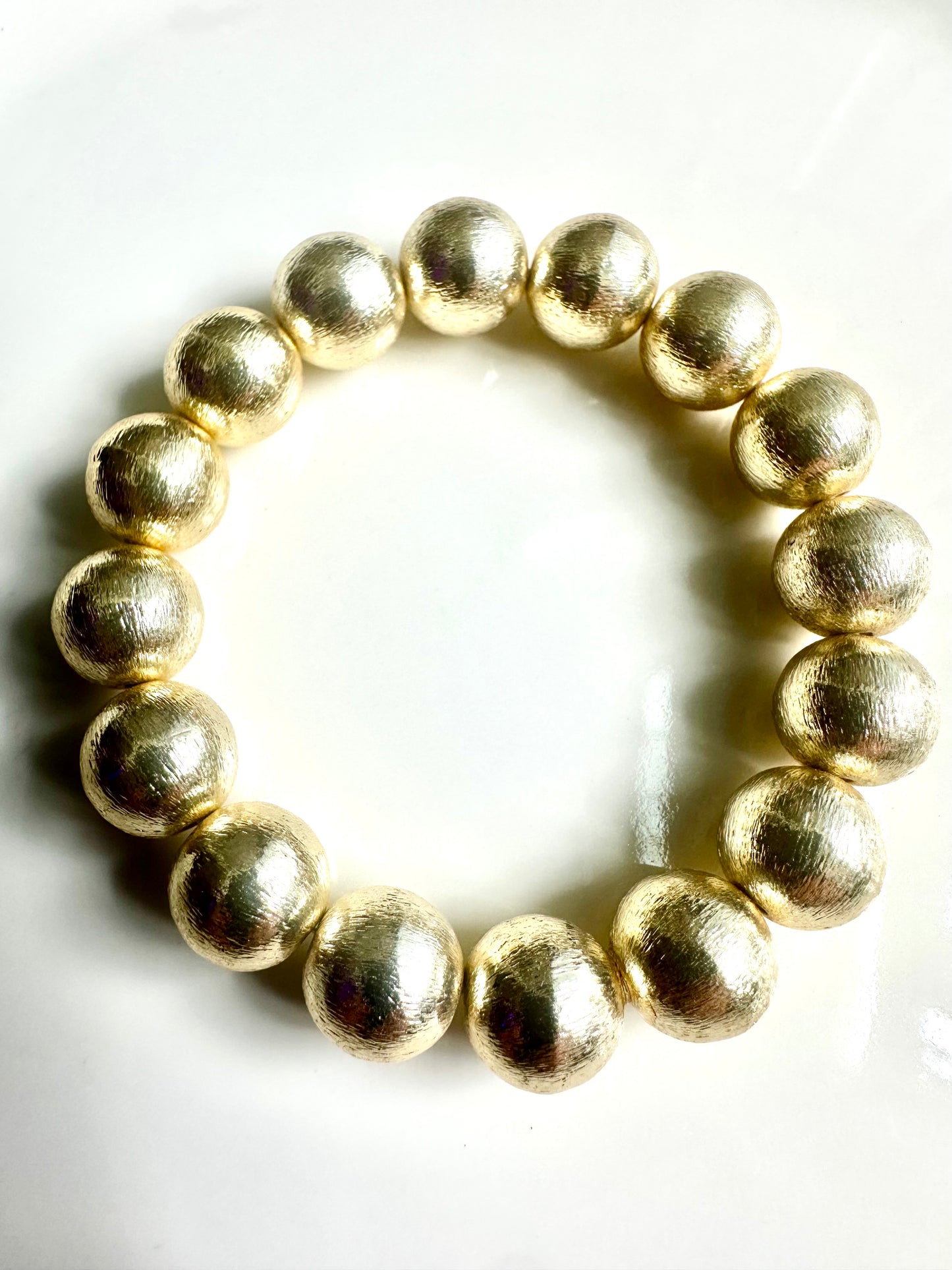 Jumbo Round Gold Bracelet