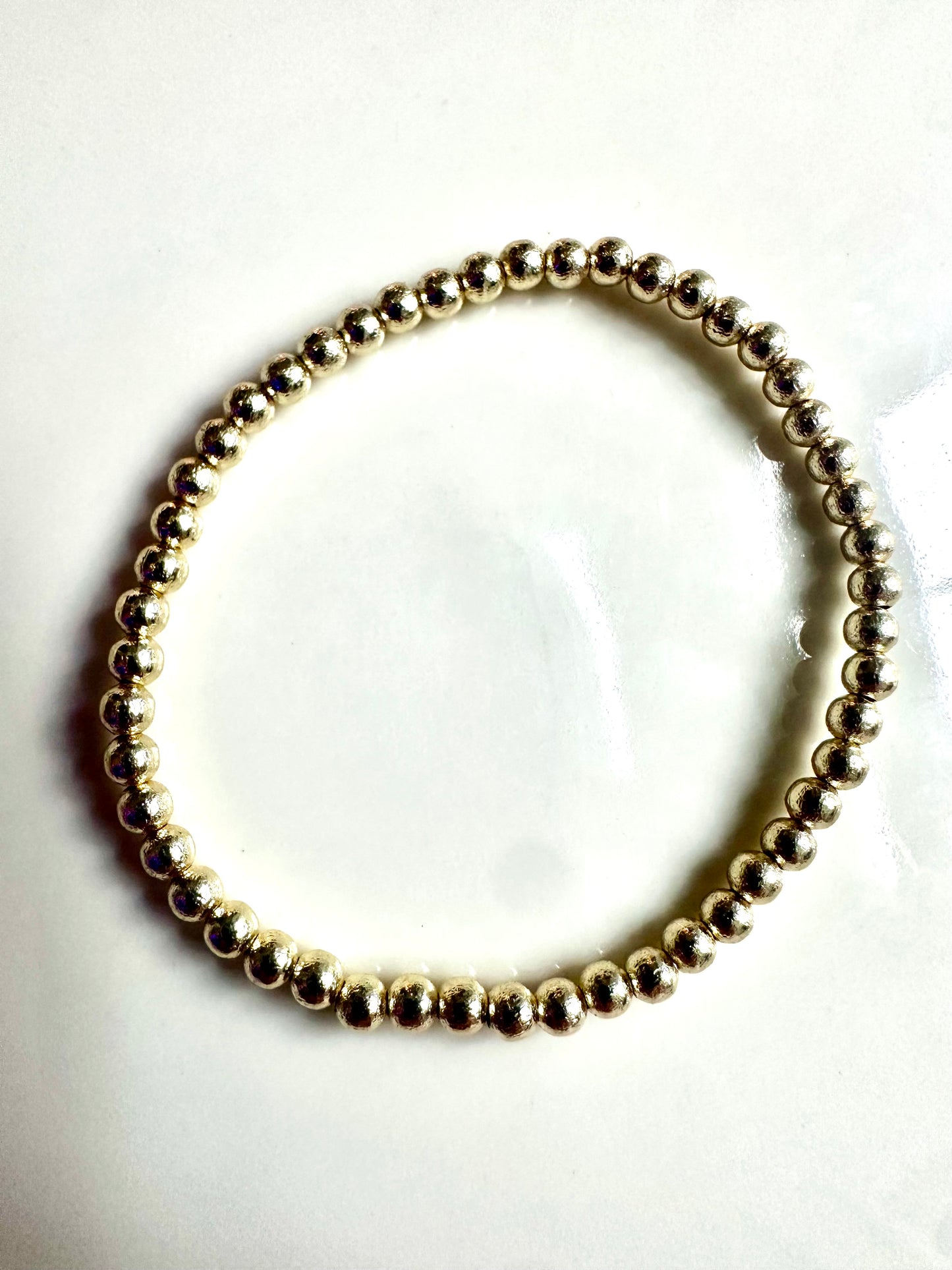 Tiny Round Gold Bracelet