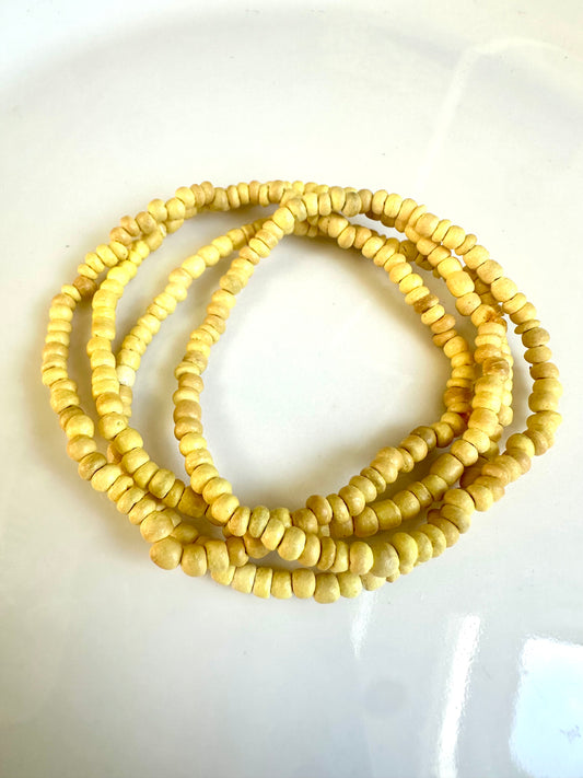 Tiny Yellow Coconut Bracelet