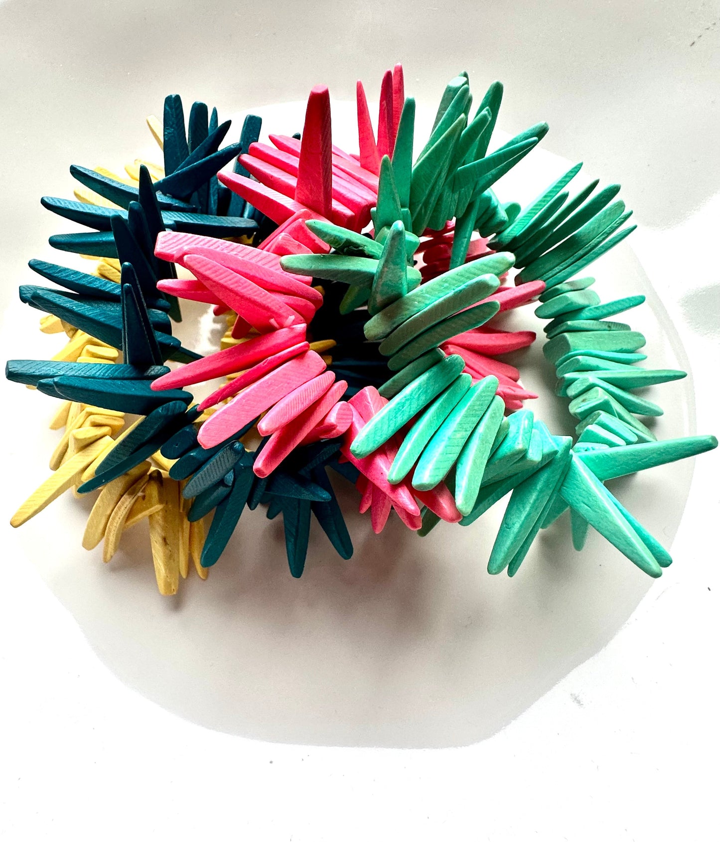 Bubblegum Coconut Spike Bracelet