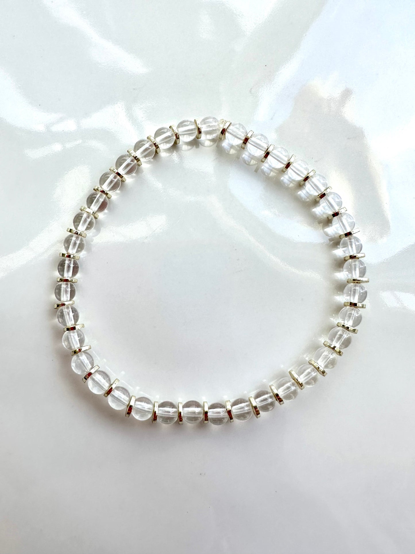 Clear Gold Bracelet