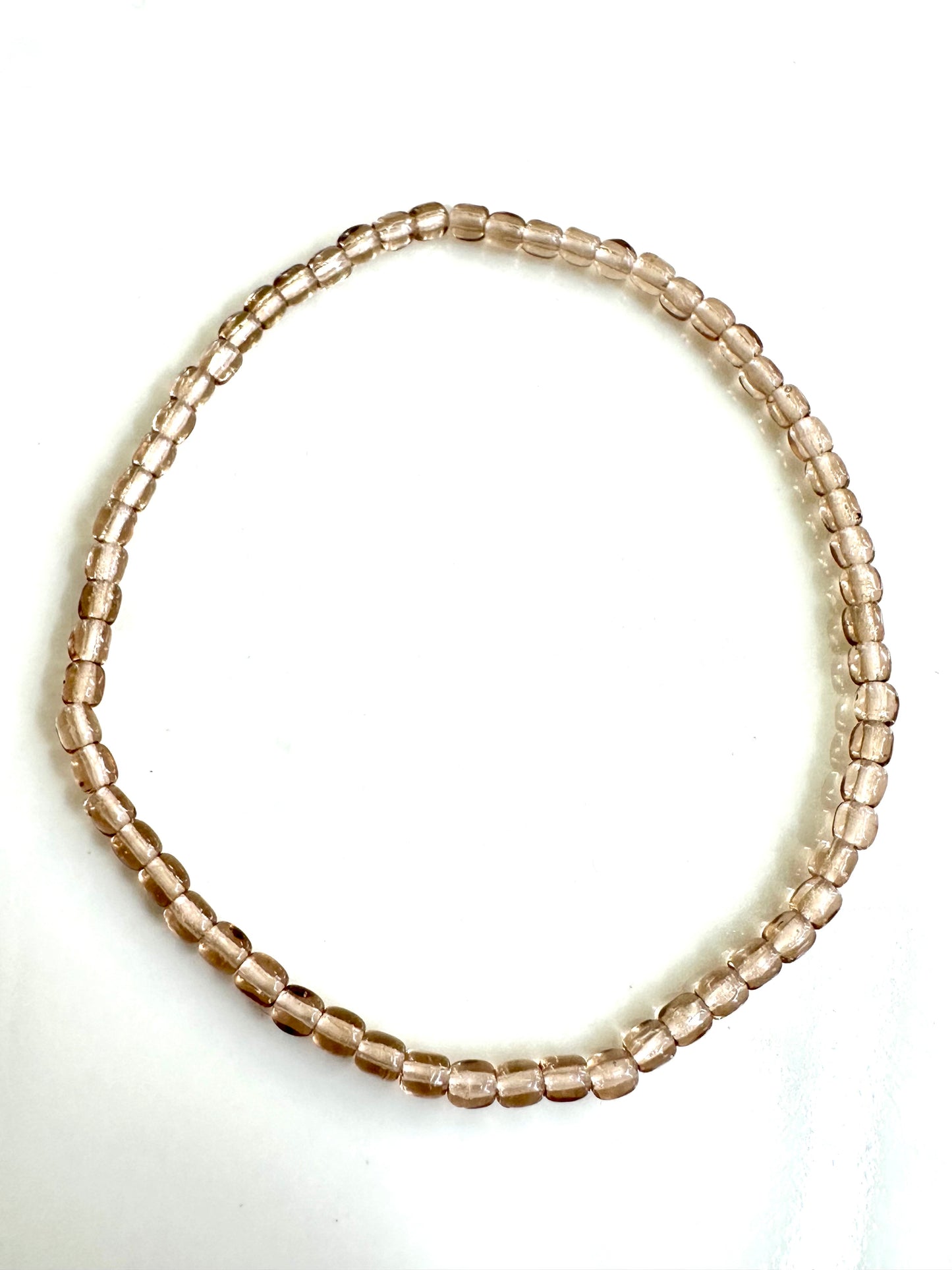 Light Tan Glass Beads