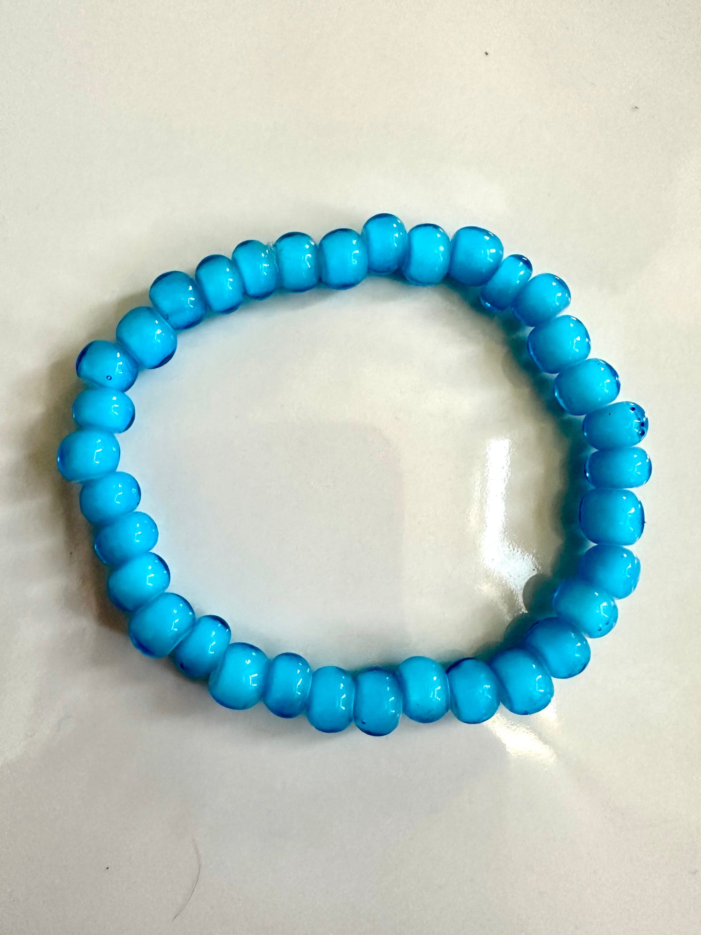 Turquoise Heart Bead Bracelet
