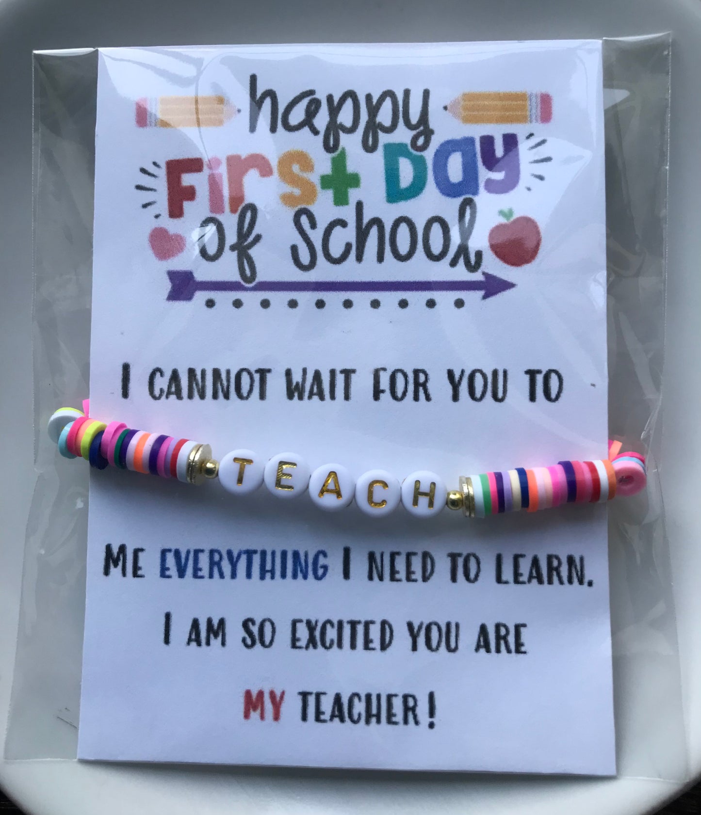 First Day Multicolor TEACH Bracelet