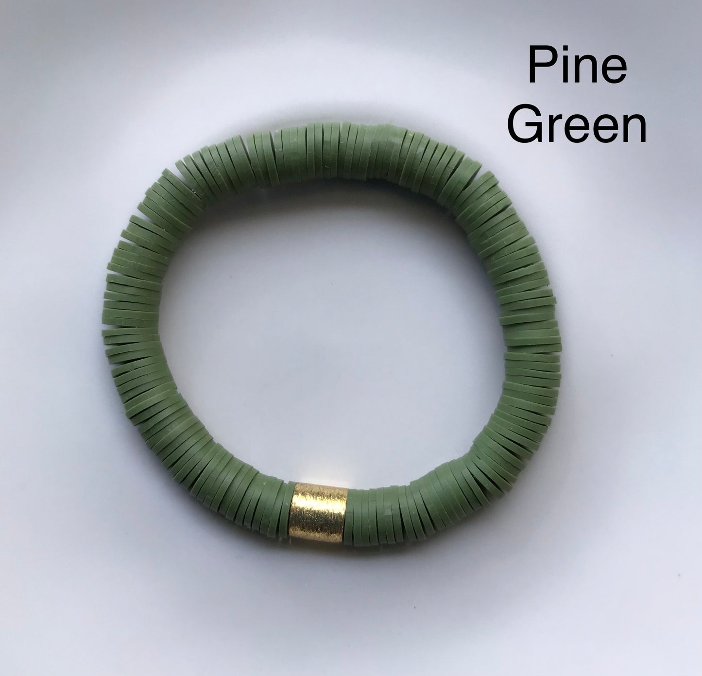Heishi Gold Barrel Bracelet