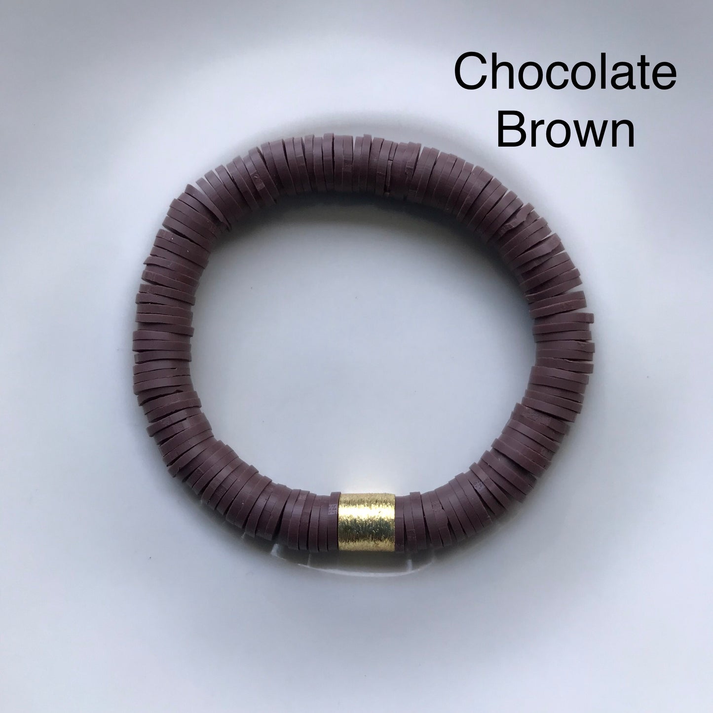 Heishi Gold Barrel Bracelet
