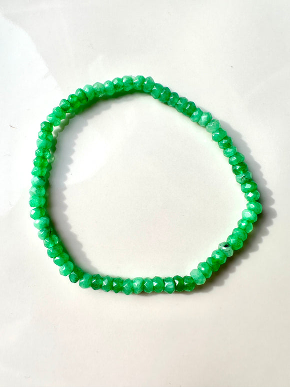 Green Agate Gemstone Bracelet