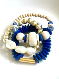 Navy Blue Glass Bracelet