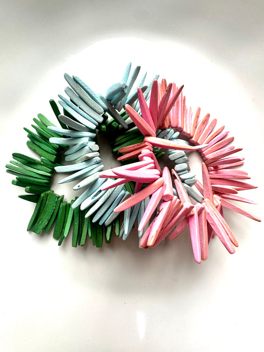 Baby Blue Coconut Spike Bracelet