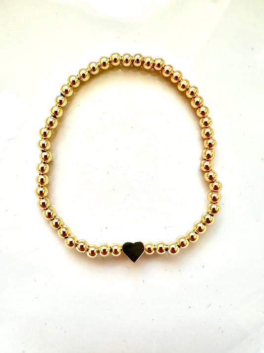 Gold Heart Bracelet
