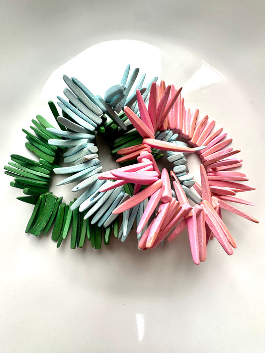 Green Coconut Spike Bracelet