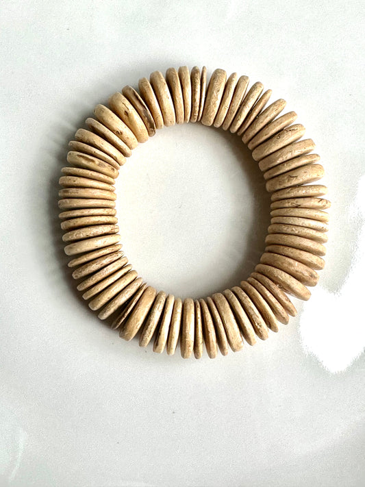 Cream Coconut Shell Bracelet