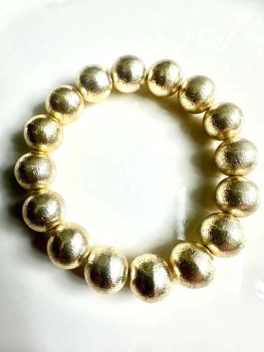 Jumbo Round Gold Bracelet