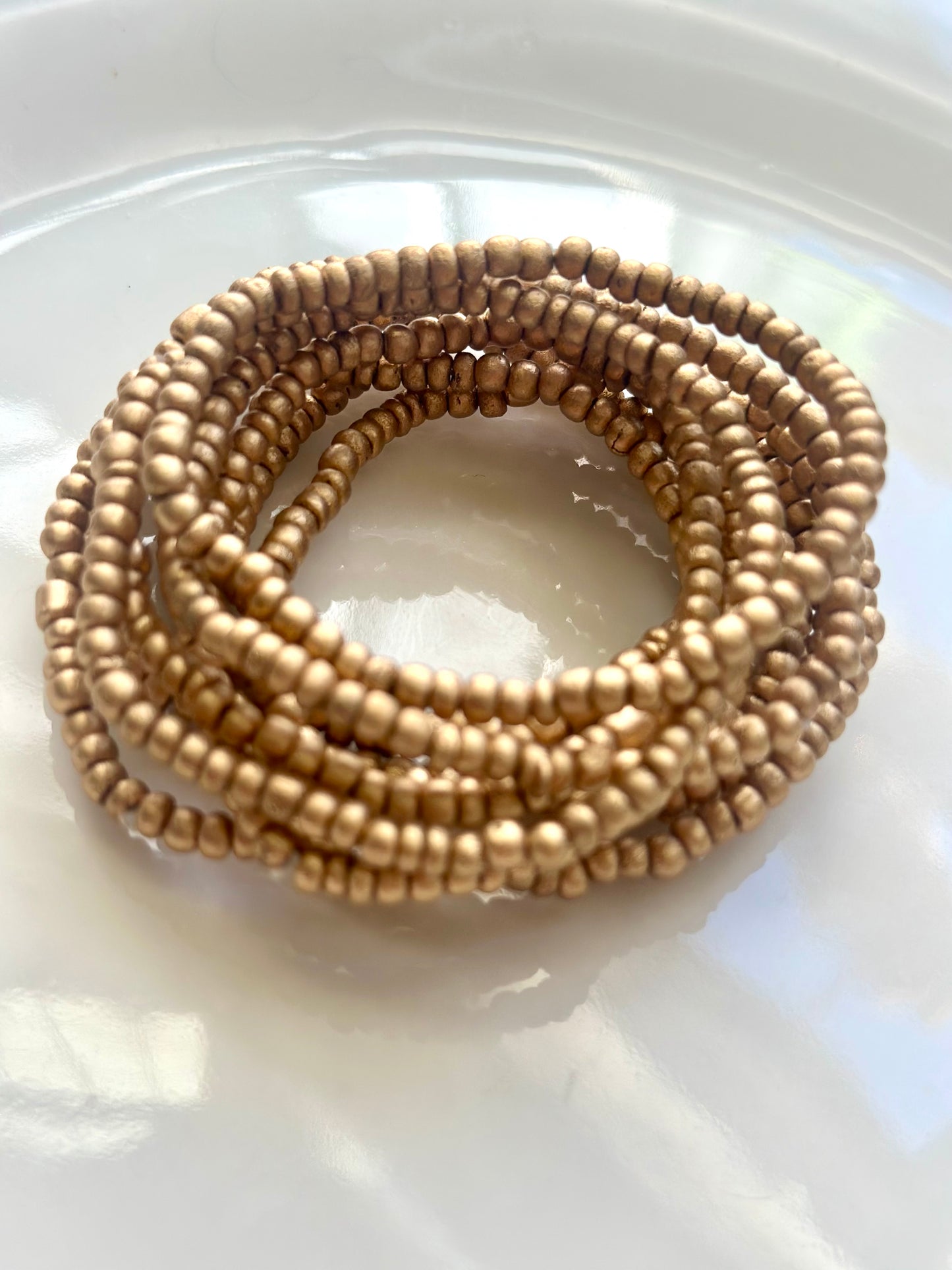 Tiny Gold Coconut Bracelet