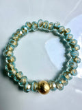 Sky Blue Gold Bracelet