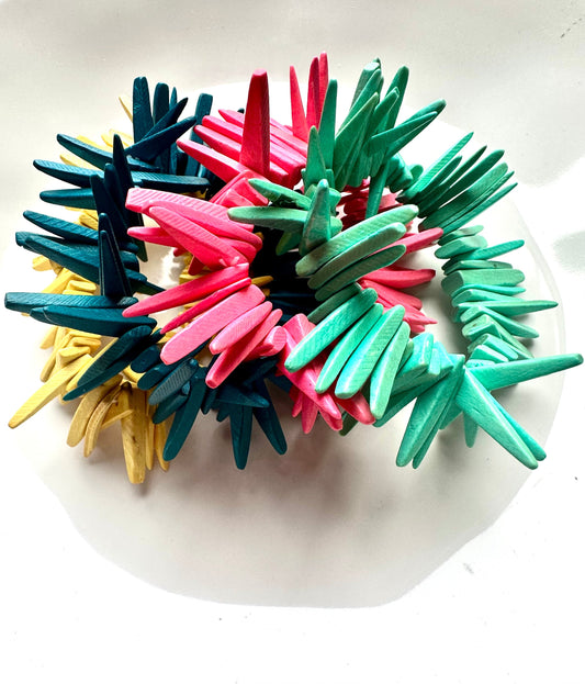 Bubblegum Coconut Spike Bracelet