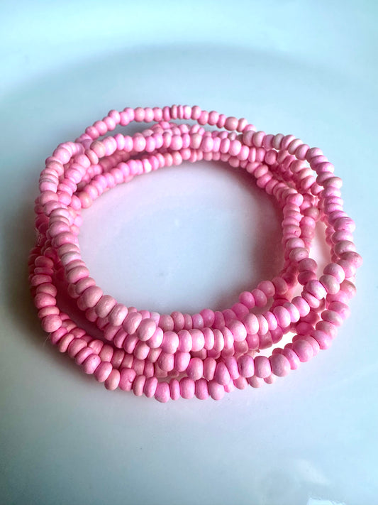 Tiny Hot Pink Coconut Bracelet