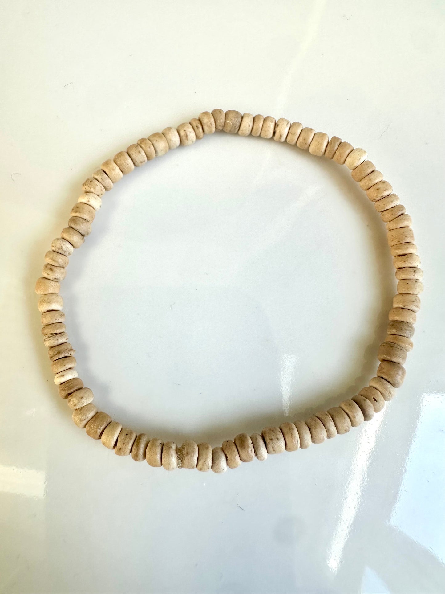 Tiny Neutral Coconut Bracelet