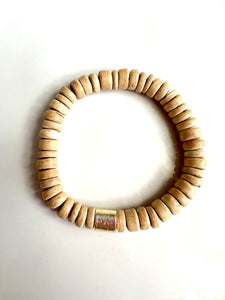 Coconut Gold Tube Bracelet