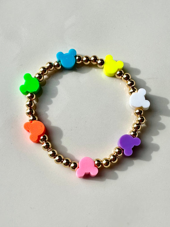 14k Gold Disney Inspired Friendship Bracelet