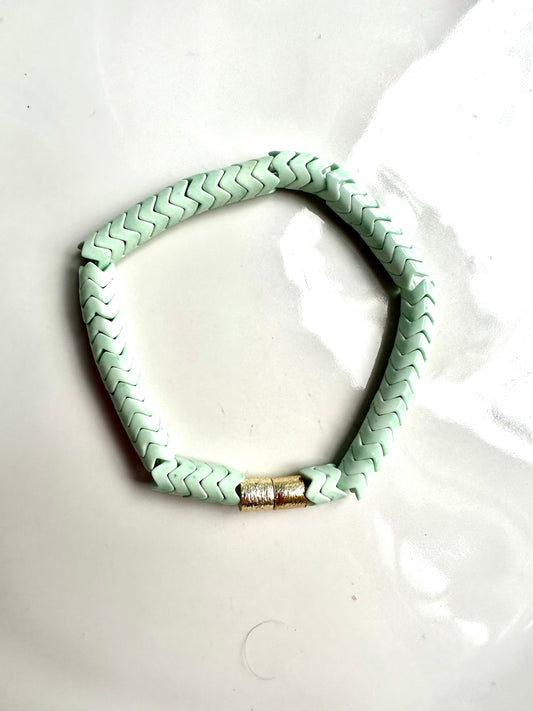 Green Snake Bead Bracelet