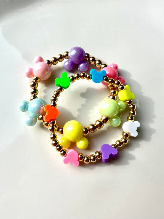 14k Gold Disney Inspired Friendship Bracelet