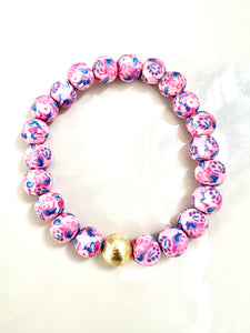 Pink and Blue Inspired Bracelet