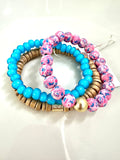 Pink and Blue Inspired Bracelet