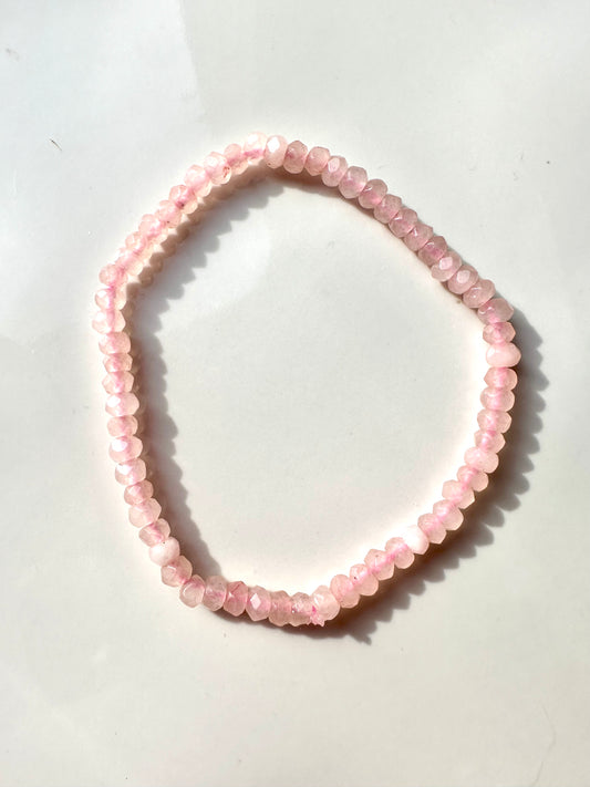 Pink Agate Gemstone Bracelet