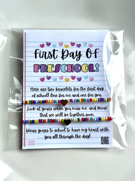 Mommy and Me Preschool Bracelet Set