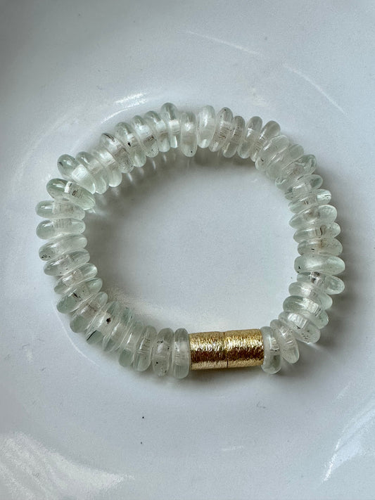 See Thru Glass Bead Bracelet