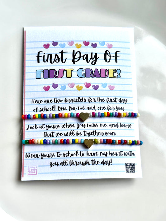 Mommy & Me First Grade Bracelet Set