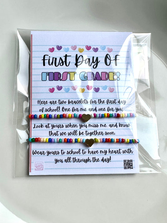 Mommy & Me First Grade Bracelet Set