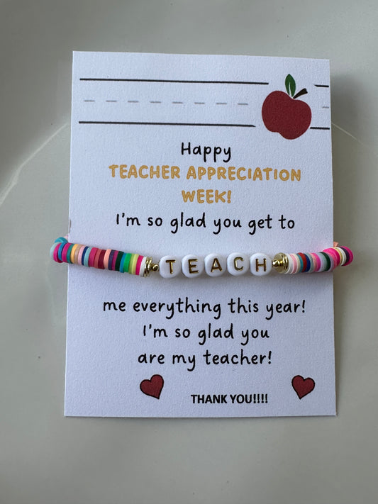 TEACH Multicolor Teacher Appreciation