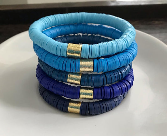 Heishi Gold Bead Bracelet