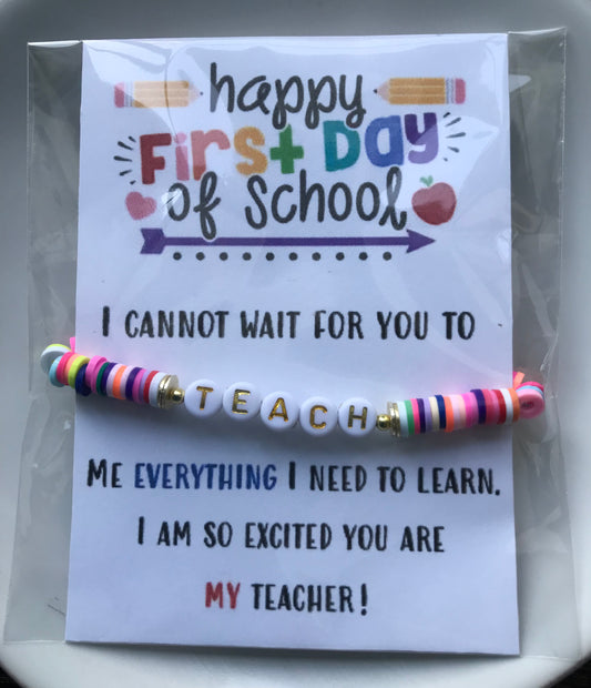 First Day Multicolor TEACH Bracelet