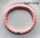 Barrel Heishi Bead Bracelet