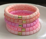 Barrel Heishi Bead Bracelet