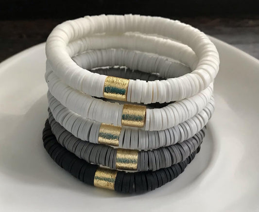 Heishi Gold Bead Bracelet