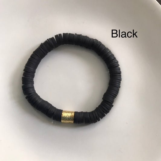 Heishi Gold Bead Bracelet