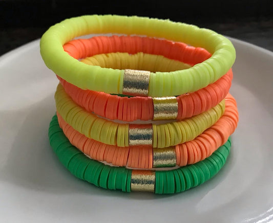 Heishi Gold Bead Bracelet